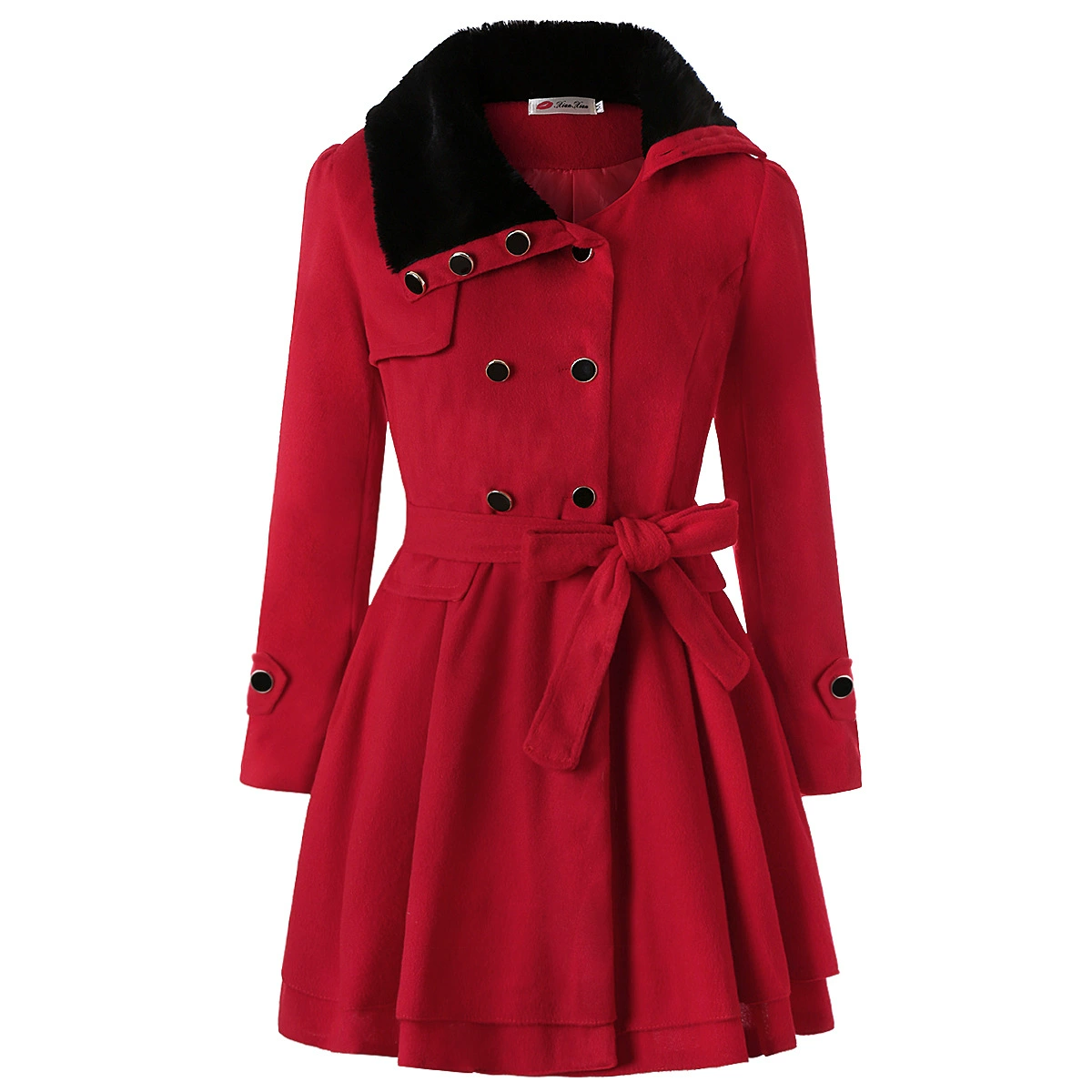 Шерстяное пальто, AliExpress, Wish, европейский стиль, облегающий, утолщение