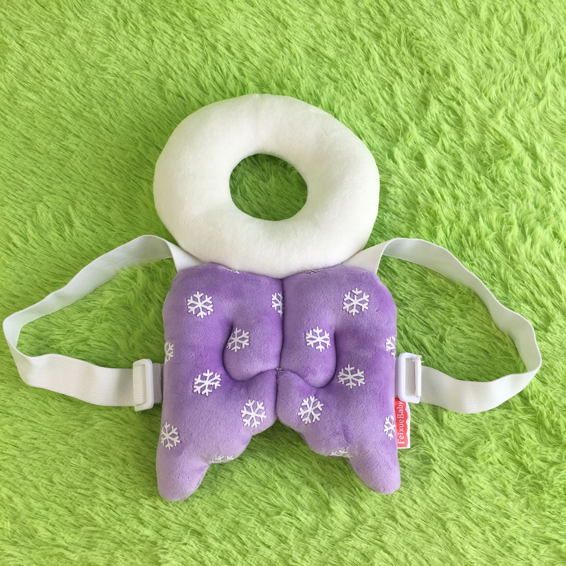 Bebé aprendiendo a sentarse cojín de la cabeza niños niño reposacabezas bebé cabeza protección animal abeja Ángel almohada