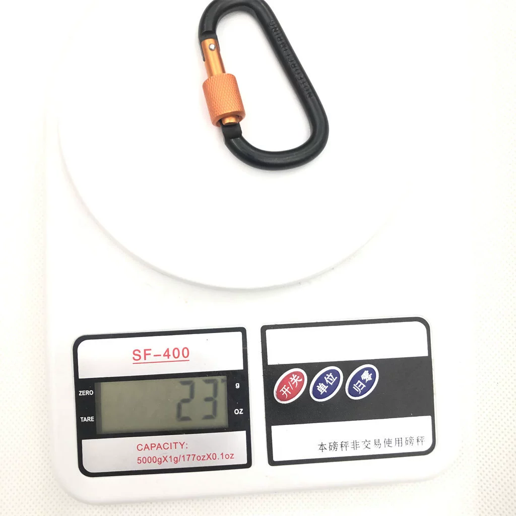 High -quality bold 8cm with lock -locking Dype D -hiking buckle fast hanging nut buckle hanging aluminum alloy backpack buckle