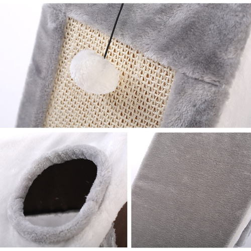 Cat Climbing Frame, Triangular Cat Scratching Board, Sisal Cat Claw-Grinding Toy, Cat Bed, Cat Supplies – Huayuan Cross-Border Wholesale