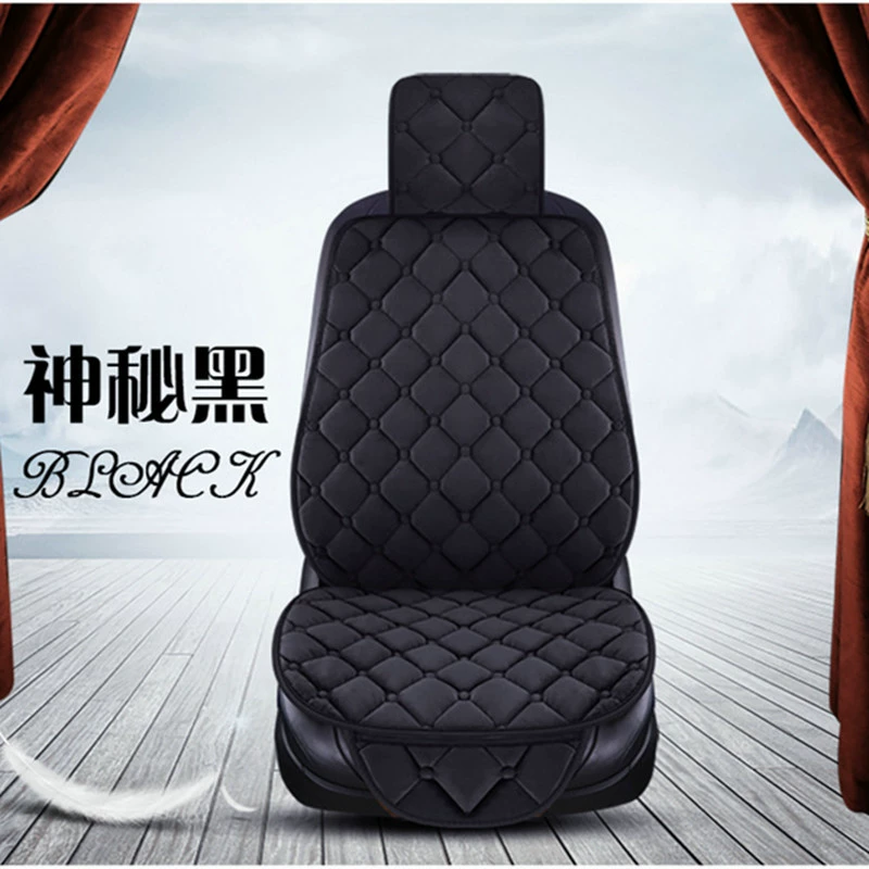 Подушка для автомобильного сиденья, плюшевая теплая утолщенная вышитая зимняя высококачественная подушка для сиденья, цельная удобная мягкая меховая подушка