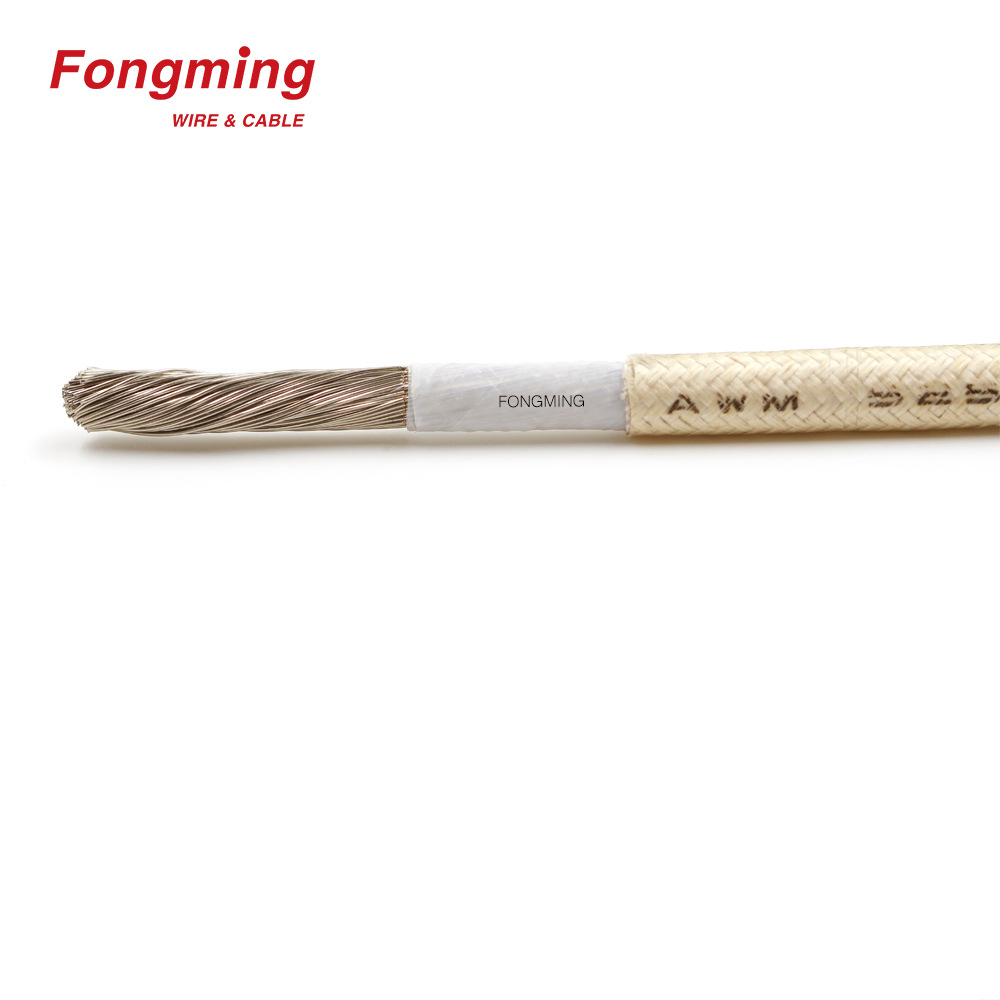 16awg 防火 耐500度高温电线 云母高温线 玻纤编织线缆