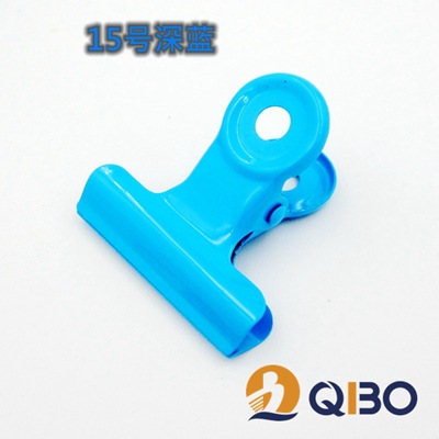 Directo de fábrica 3CM Candy Pink file titular de boleto de cabeza redonda snack sellado color papelería titular de boleto de metal