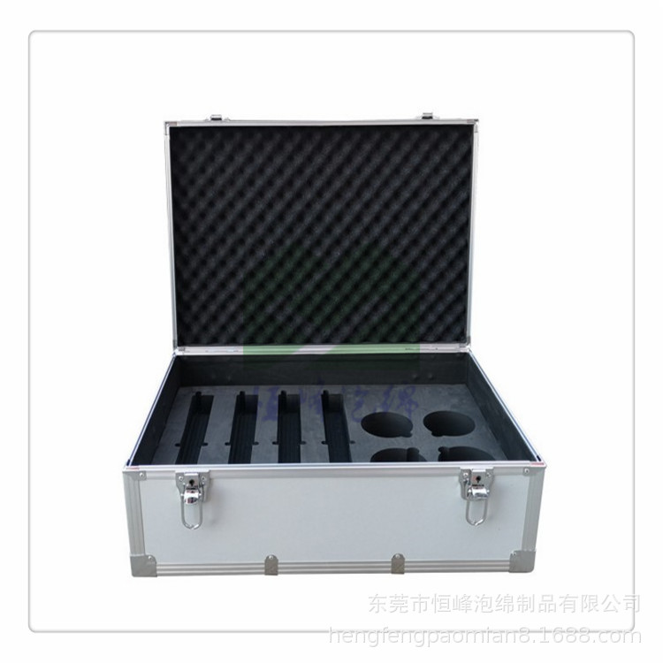 彩色圆孔内衬托、大雕刻红酒铝箱泡绵内衬/eva防震箱厂家