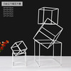 New iron geometric boxes three -dimensional wedding props wedding layout road lead to welcome district window creative ornaments