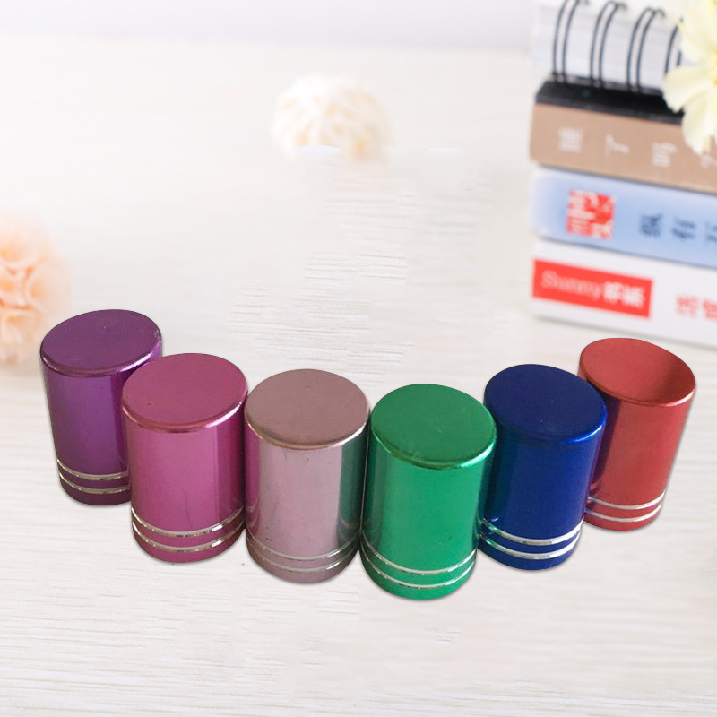 厂家供应批发 大小号电化铝滚珠盖 圆柱滚珠香水瓶盖走珠瓶盖