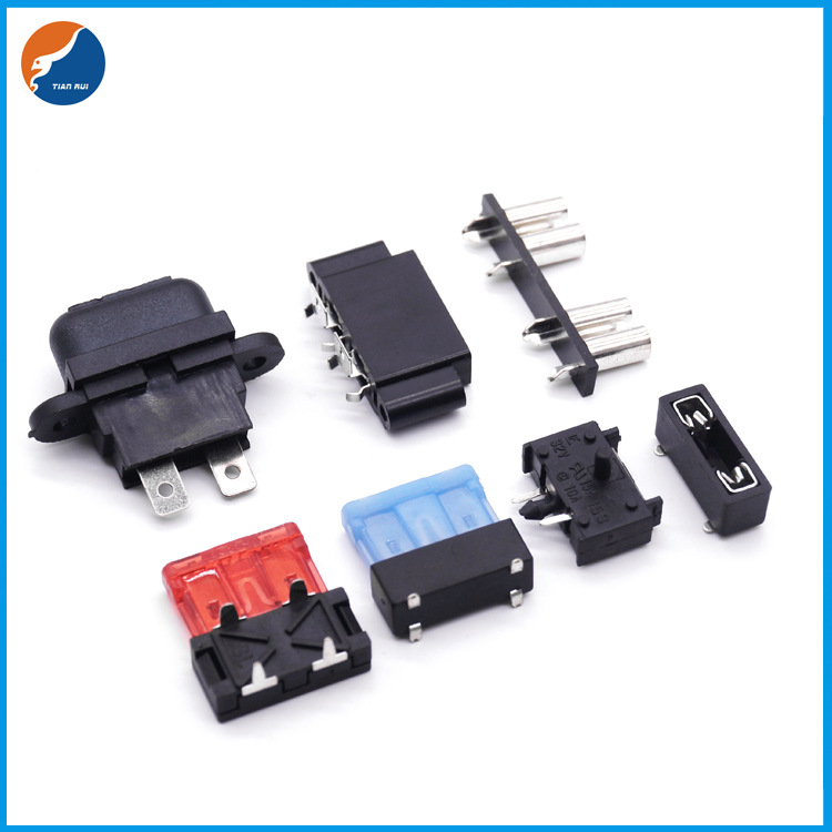 保险丝座端子 SL-703 小型中型插片保险丝座 PCB安装汽车保险丝座