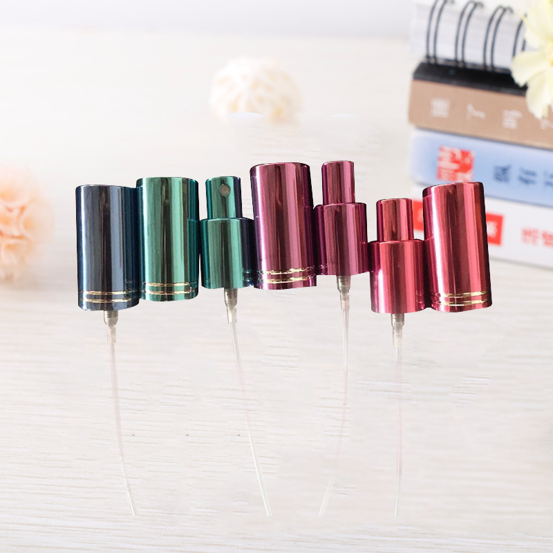 厂家供应 18/415铝制香水喷头 按压电化铝化妆品喷头，香水喷雾器