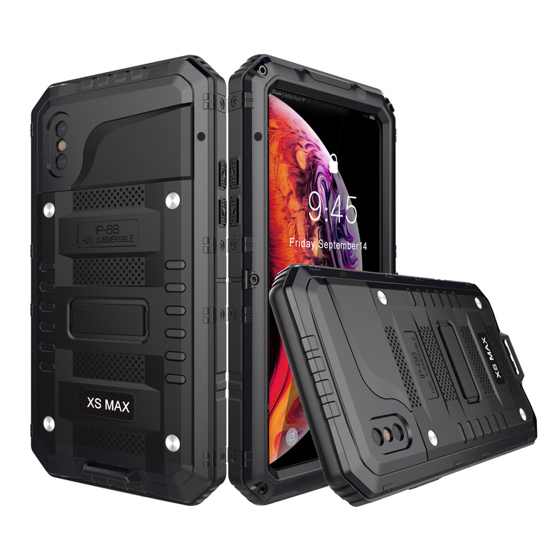 Iphonexsmax Waterproof Mobile Phone Case Apple 6.5inch Outdoor Metal Anti-Fall Diving Protective Cover Cross-Border Manufacturer Iphonexsmax Waterproof Mobile Phone Case Apple 6.5inch Outdoor Metal Anti-Fall Diving Protective Cover Cross-Border Manufacturer