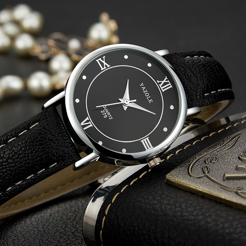 YAZOLE279 Couple Watch Pair Leather Watch Fashion Casual Quartz Watch Watch Men's and Women's Watch