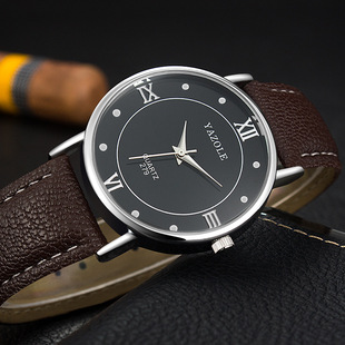YAZOLE279 Couple watch Pair Leather watch Fashion Casual Quartz watch watch watch Men's and Women's Watches