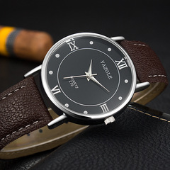 YAZOLE279 Couple Watch Pair Leather Watch Fashion Casual Quartz Watch Watch Men's and Women's Watch