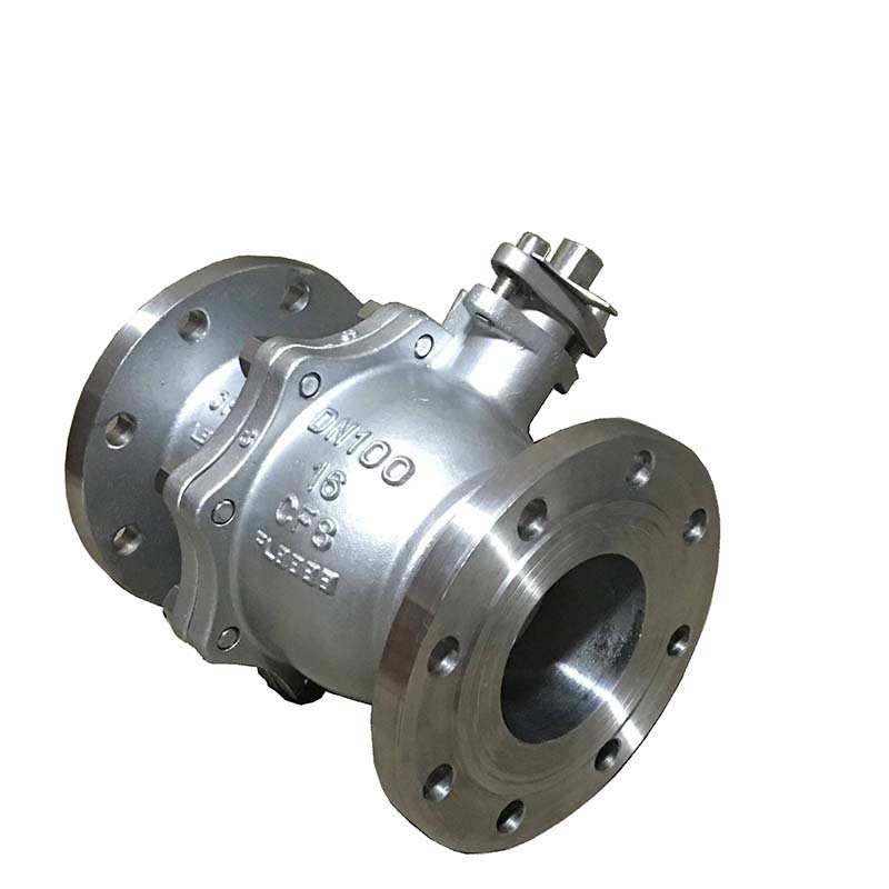 化工标准不锈钢法兰球阀 Q41F-16P  SS304 flange ball valve