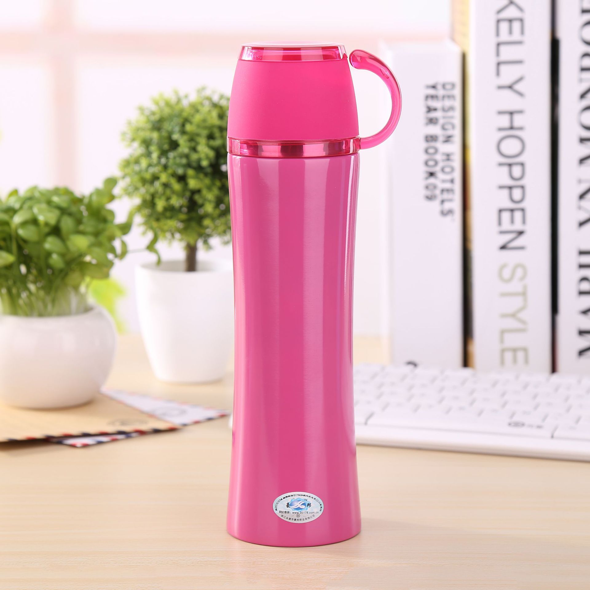 Haobang 2021 nueva taza de vacío de acero inoxidable taza de acompañamiento creativo taza de agua rebote taza recta taza pareja taza