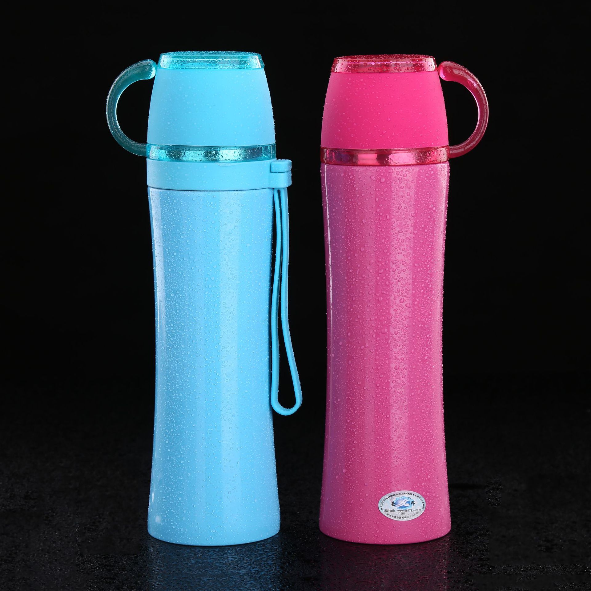 Haobang 2021 nueva taza de vacío de acero inoxidable taza de acompañamiento creativo taza de agua rebote taza recta taza pareja taza