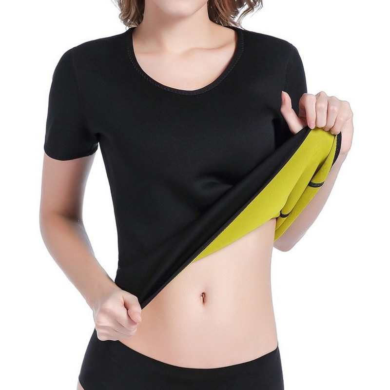 Sweat-breaking Clothes Shaping Clothes Men's and Women's Clothes Sweat-breaking Clothes Long Top Sports Running Fitness Clothes Short Sleeve Space