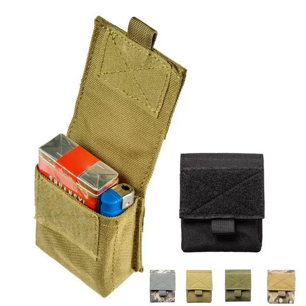 Tactical Army Fan Cigarette Box Bag Mollle Accessories Small Waist Hanging Bag EDC Certificate Change Kit Factory Supply
