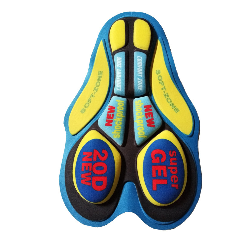 Pantalones cortos de ciclismo pantalones pad ciclismo ropa cojín impresión 9D pantalones de silicona pad ciclismo ropa interior cojín humedad wicking transpirable