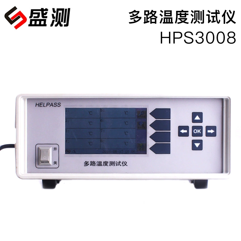 HPS3008 мультиплексный тестер температуры ЖК-дисплей 8 зондов с током для измерения температуры