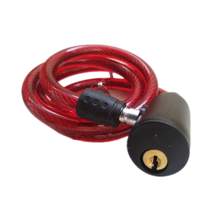 Venta al por mayor de la Fábrica de la bicicleta anillo de bloqueo de color de alambre de bloqueo muerto de velocidad coche de bloqueo de cable de la bicicleta sin placa Marco de bloqueo de alambre antirrobo bloqueo