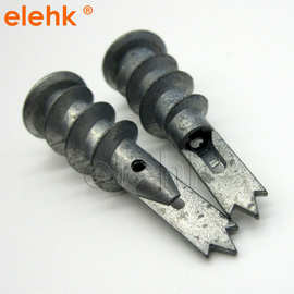 实力厂家现货石膏板膨胀螺丝尼龙螺旋型膨胀管 锌合金打入式