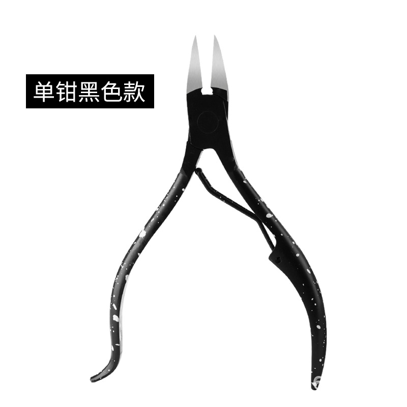 Fabricante en stock alicates de piel muerta de color de acero inoxidable tijeras de uñas alicates de Nariz de águila uñas tijeras de piel muerta herramientas de manicura