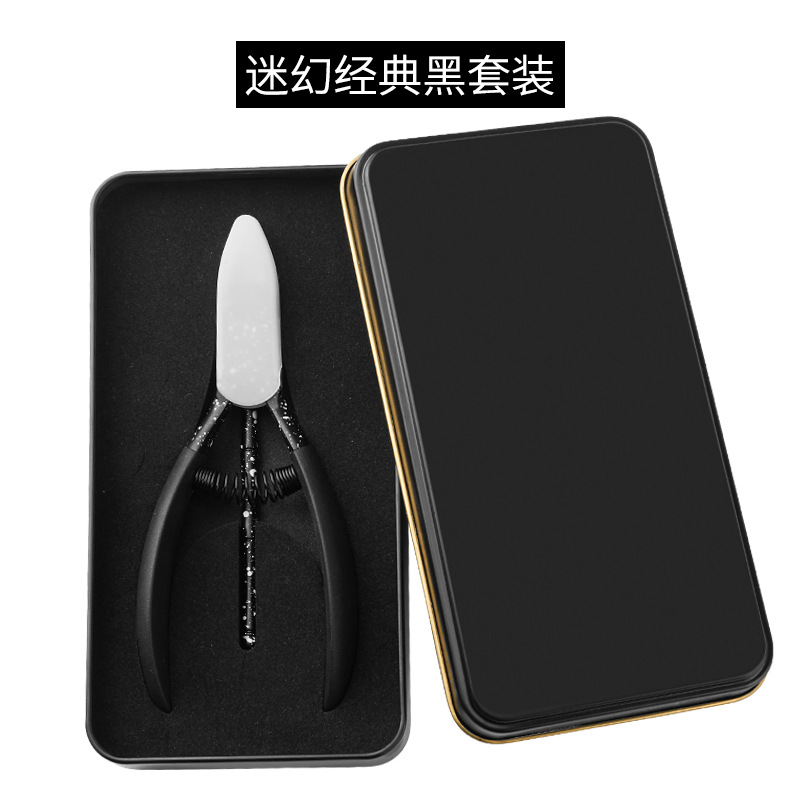 Fabricante en stock alicates de piel muerta de color de acero inoxidable tijeras de uñas alicates de Nariz de águila uñas tijeras de piel muerta herramientas de manicura