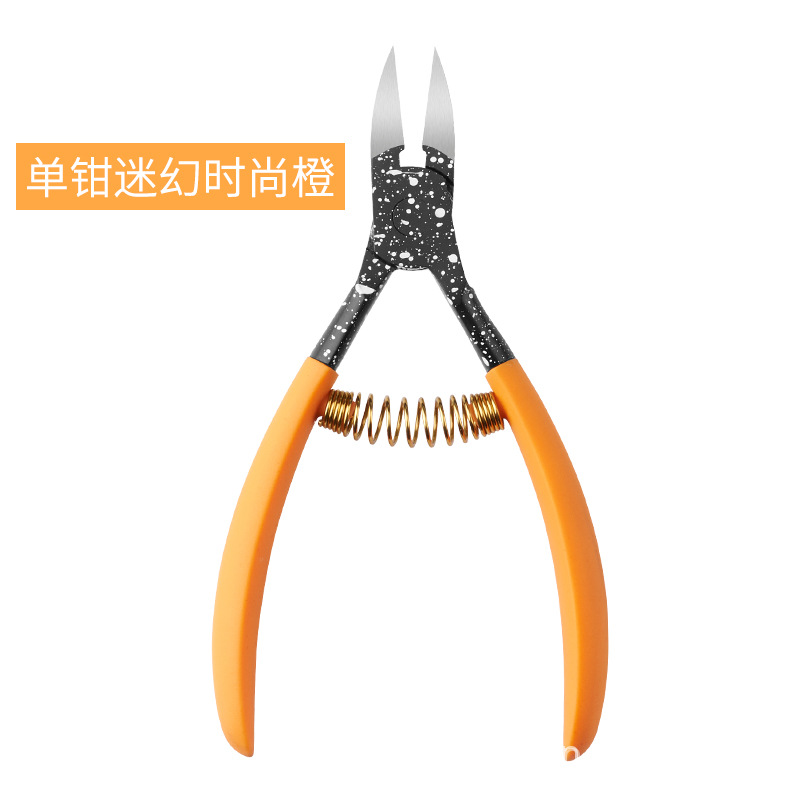 Fabricante en stock alicates de piel muerta de color de acero inoxidable tijeras de uñas alicates de Nariz de águila uñas tijeras de piel muerta herramientas de manicura