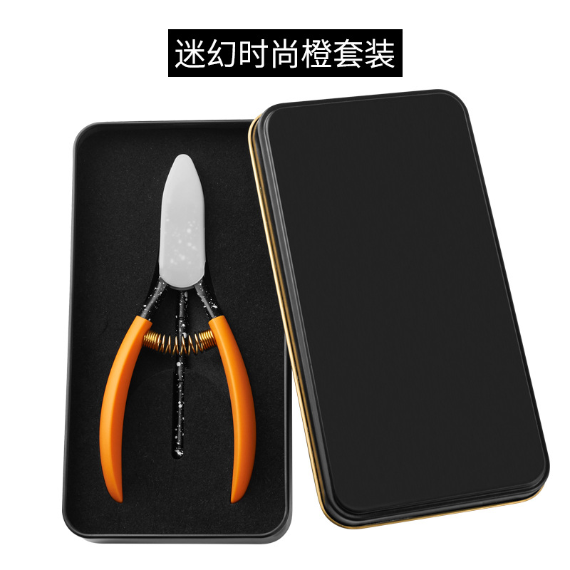 Fabricante en stock alicates de piel muerta de color de acero inoxidable tijeras de uñas alicates de Nariz de águila uñas tijeras de piel muerta herramientas de manicura