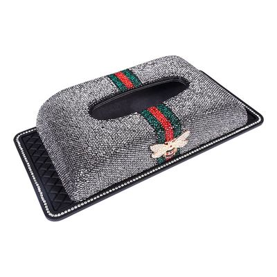 High-grade Leather Diamond Bee Tissue | Car tissue box/set