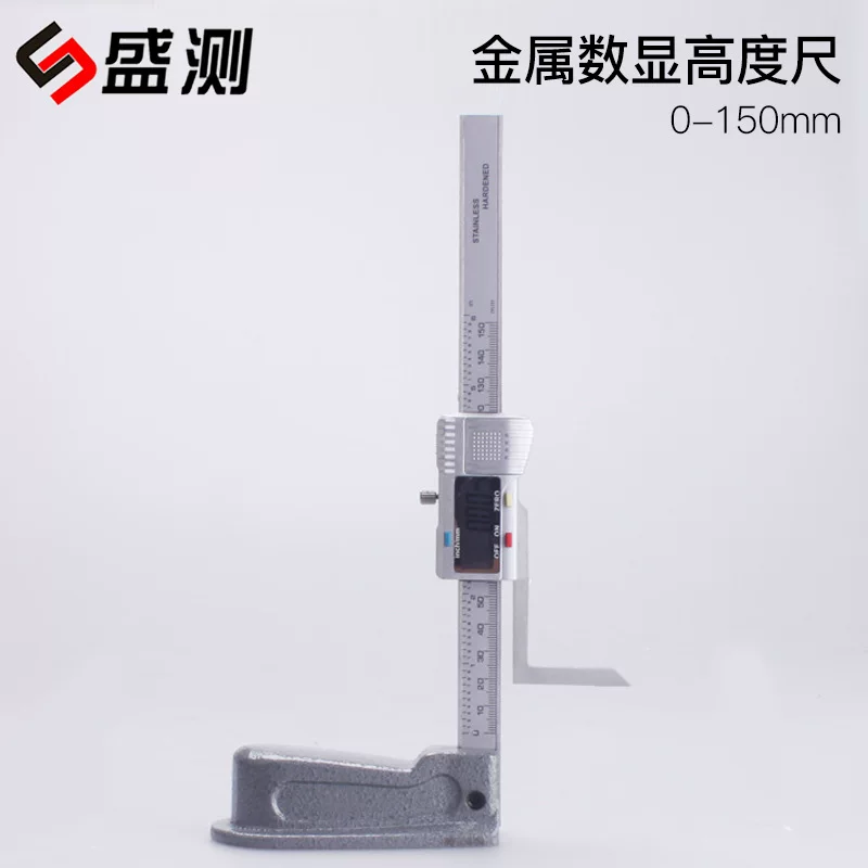 Metal digital height gauge electronic height vernier caliper marking ruler 0-150mmE18