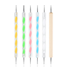 美甲工具 木杆点钻笔 螺旋杆点花笔 勾花笔 拉线笔 单支