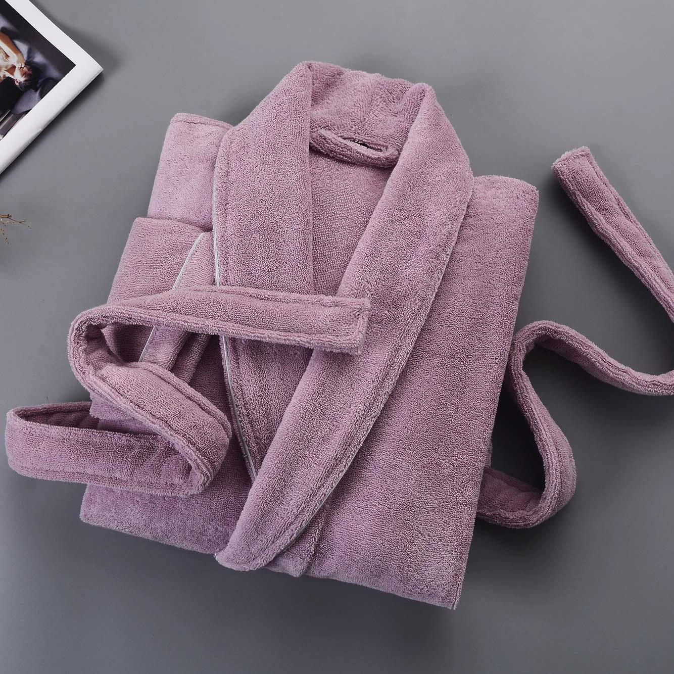 Cotton winter bathrobe, towel for men and women for beloved, increased thickness, water absorbent, for beauty salons