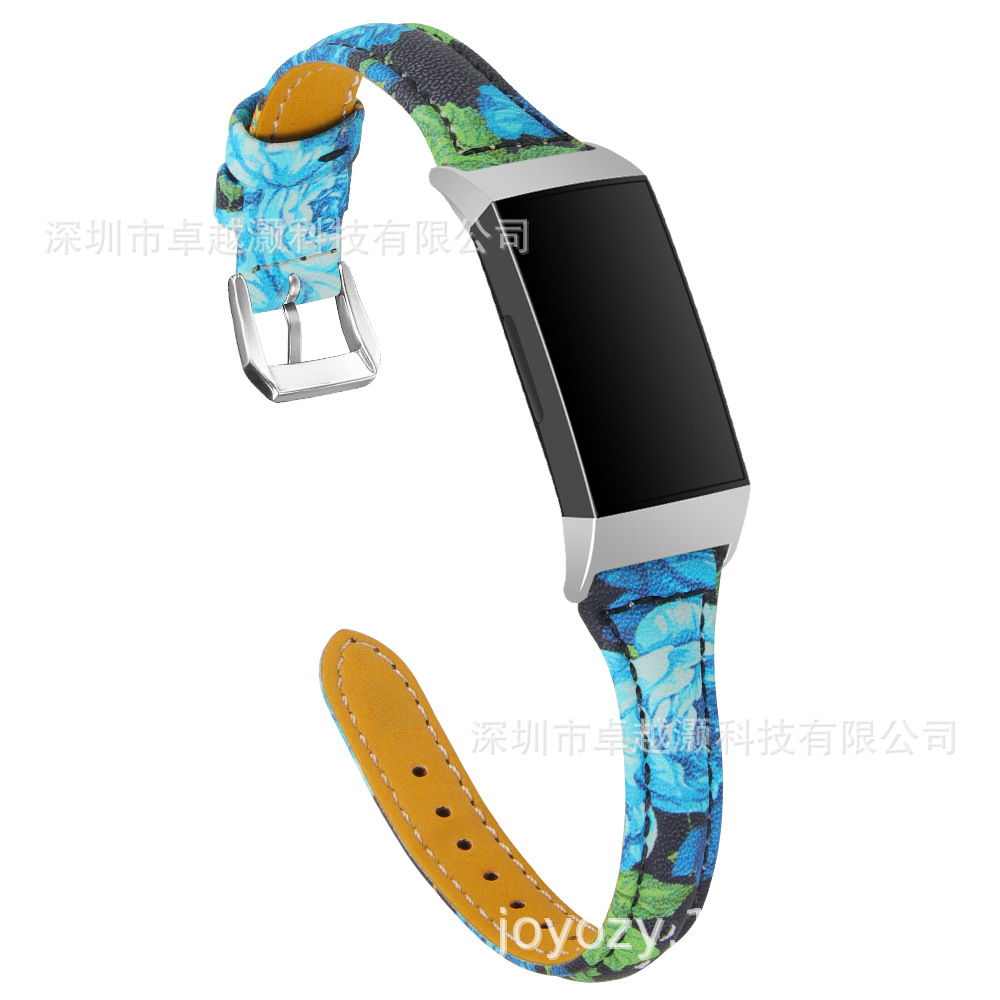 Para Fitbit charge3 reloj primera capa de cuero vaca reemplazo Correa muñeca charge3 cinturón