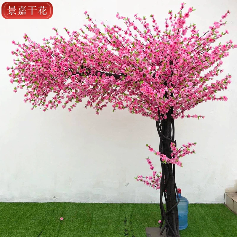 Моделирование Персиковый цветок Расширение дерева Палка для дерева Поддельное дерево цветения персика Новый год Автосалон День Святого Валентина Внутреннее и наружное украшение Моделирование Персиковый цветок