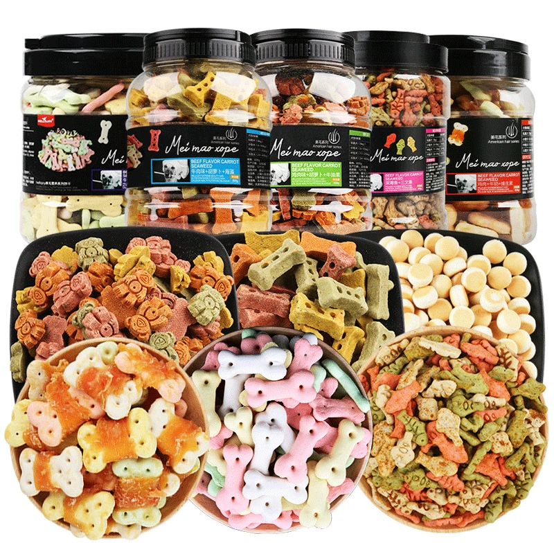 Лакомства для собак: печенье для щенков со вкусом курицы и говядины, для прорезывания зубов, тренировок, с кальцием, молоком, дезодорирующее, сэндвич-формата