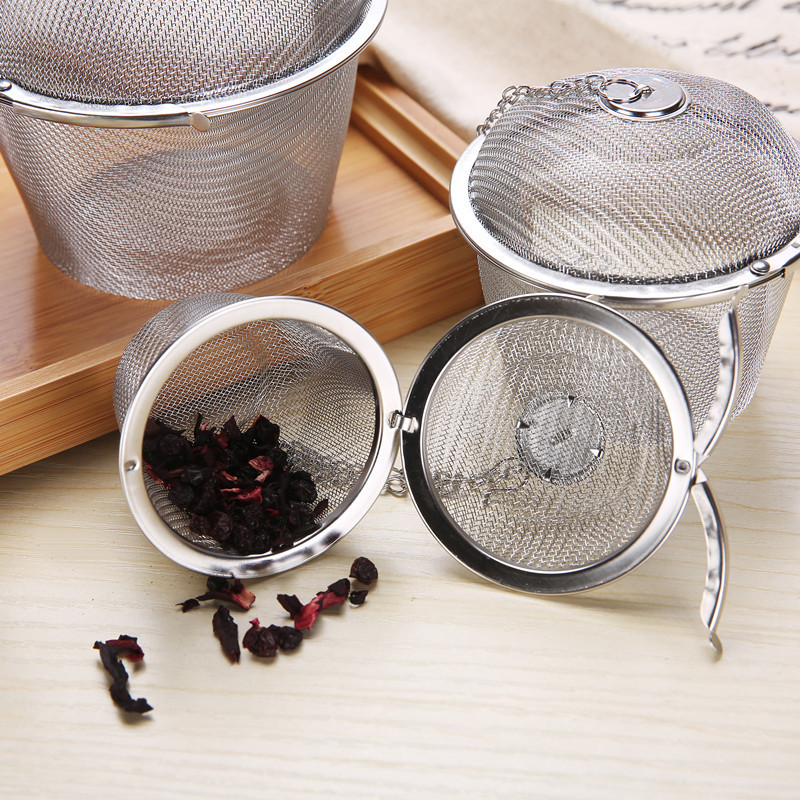 Stainless Steel Tea Ball Tea Filter Tea Maker 304 Stainless Steel Weibao Marinated Ball Soup Seasoning Ball