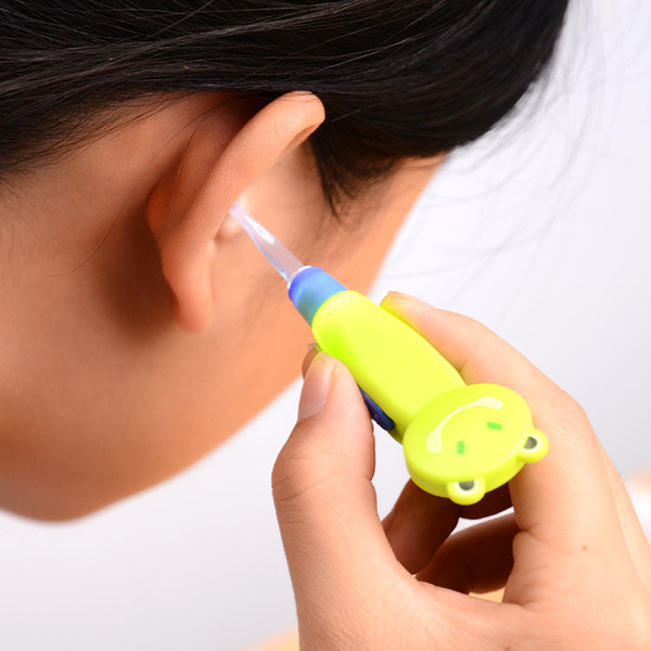 Cartoon removable glowing ear picking with animals for ears