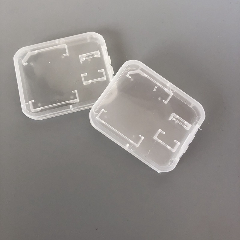 Tarjeta SD al por mayor caja de protección adaptador caja de tarjeta TF caja blanca pequeña caja de plástico a prueba de humedad micro sello