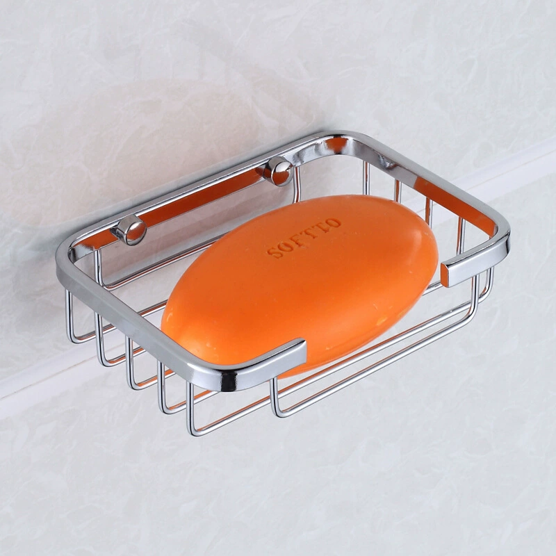 Soap Holder Space Aluminum & Stainless Steel, Wall Basket 12.8×8.3×3.5 / 11×8×3 cm