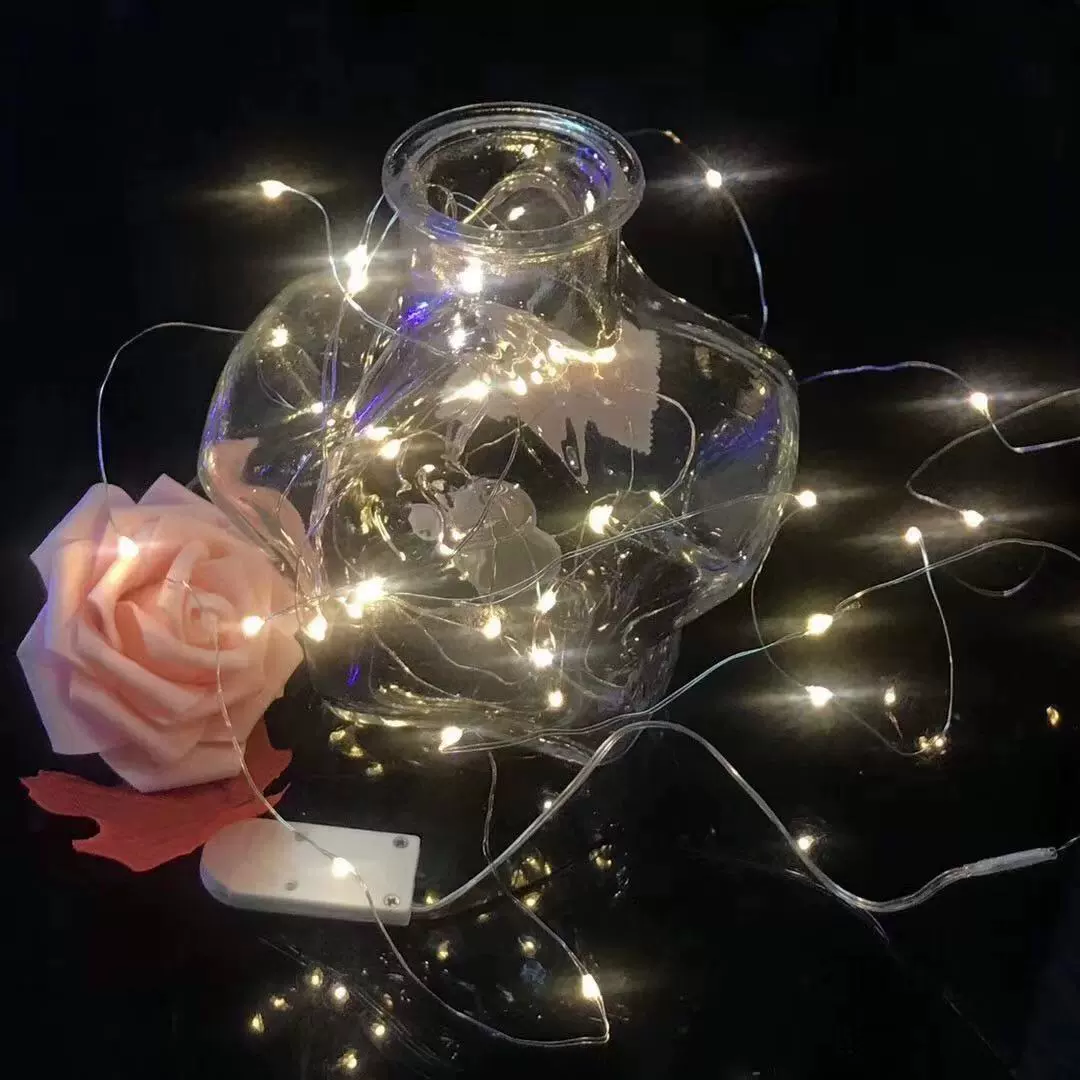 Поставка электронной коммерции CR2032 Кнопка батарейный отсек лампа гирлянда Рождественская креативная декоративная световая гирлянда мини медная проволока световая гирлянда