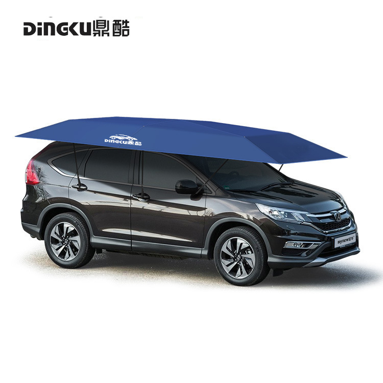 Factory direct Dingku full-automatic mobile awning car intelligent sunshade umbrella summer heat insulation car shed car cover