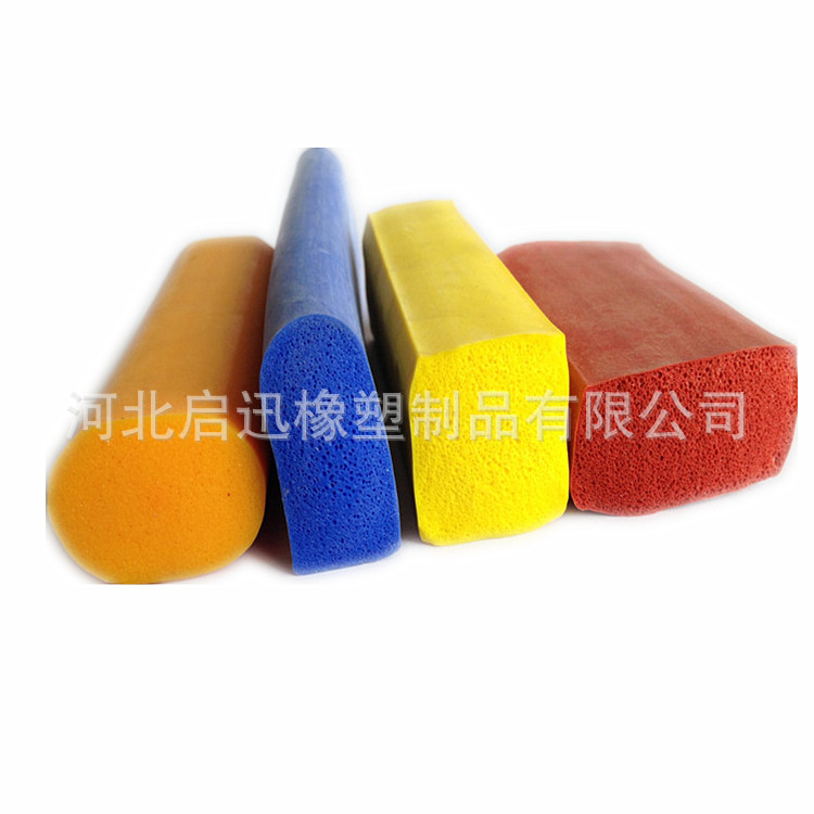 启迅供应 U型硅胶发泡密封条  硅胶海绵条 量大从优