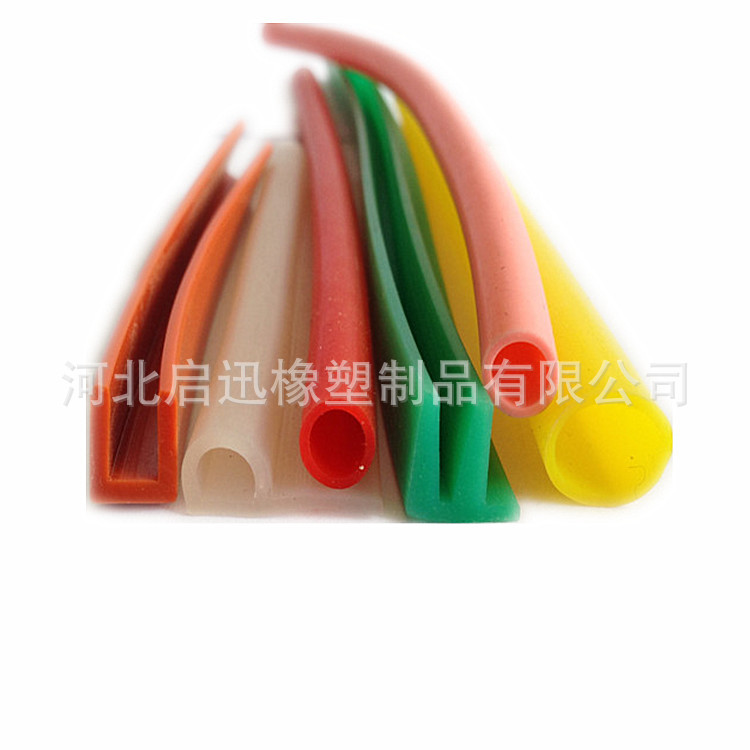 彩色食品级硅胶管 耐高温硅胶密封条 蒸箱蒸柜硅胶条