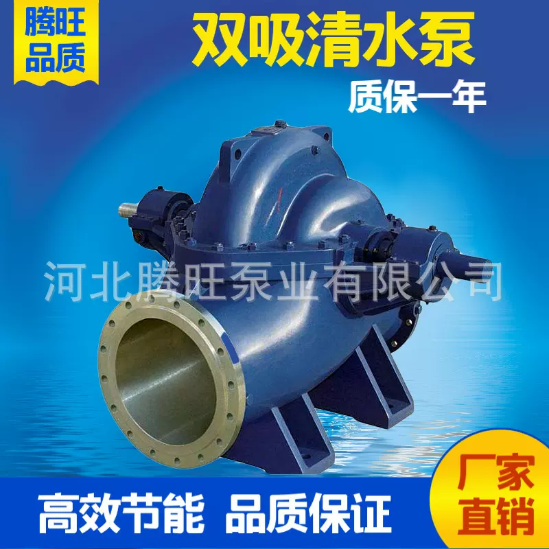 卧式双吸泵  大流量防汛泵 园林农业灌溉泵