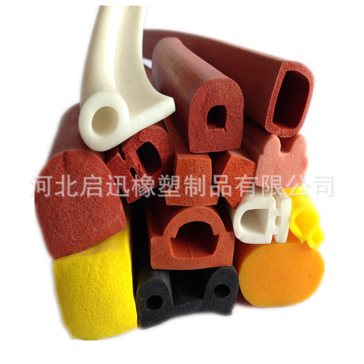 彩色硅胶发泡密封条 U型耐高温硅胶海绵条 厂家直销