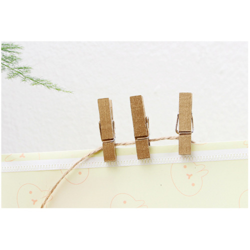 Gold silver photo clip photo clip wooden small clip small wooden clip photo wall hanging decoration wall hanging