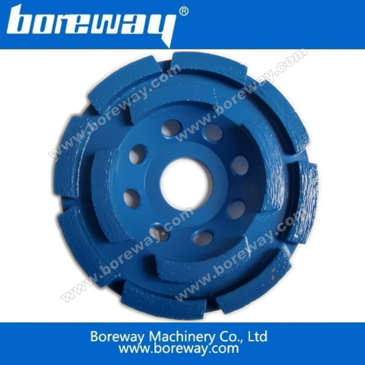 金刚石双排齿碗磨轮  直径115mm双排金刚石碗磨轮 锋利耐用碗磨轮