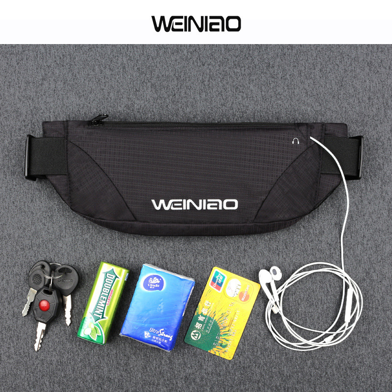 Sports running waist bag female mobile phone waist bag male marathon equipment fitness ultra-thin invisible belt multifunctional waterproof