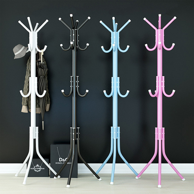 Household Coat Rack Metal Storage Rack Hanger Hanger Clothes Rack Single-pole Storage Rack